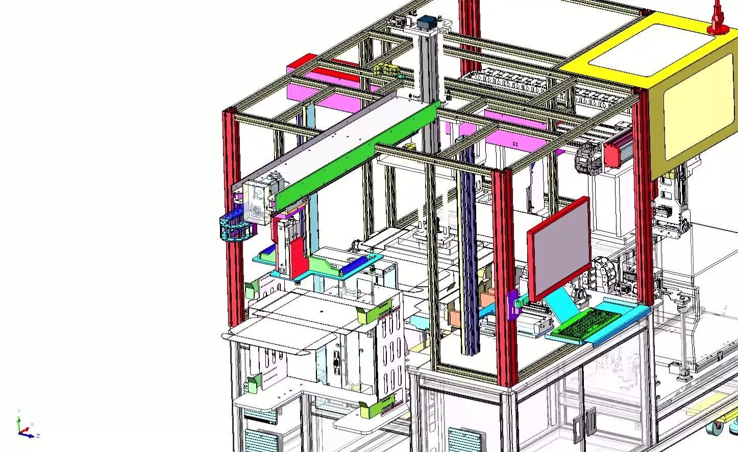 Automatic Carton Box Folding and Forming Machine 3D model_1