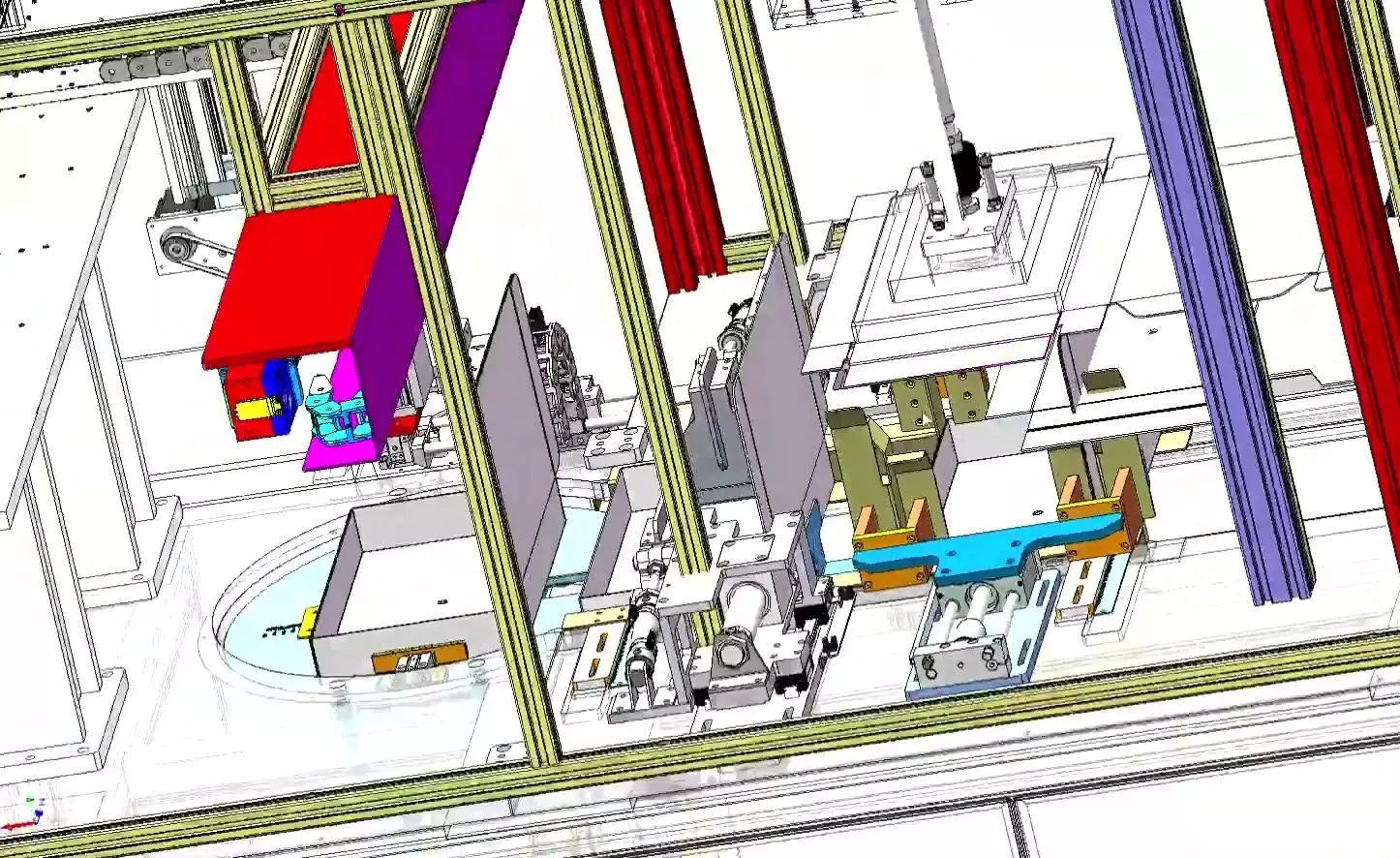 Automatic Carton Box Folding and Forming Machine 3D model_10