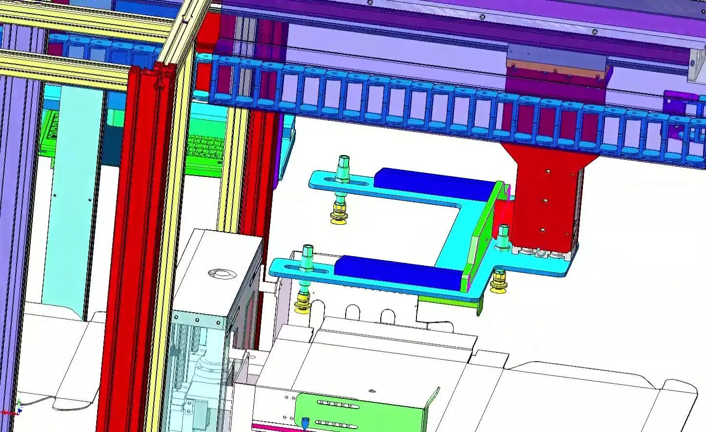 Automatic Carton Box Folding and Forming Machine 3D model_19