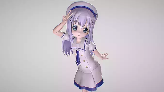 Chino Kafu - Figure - Miracle Girls Festival 3D model
