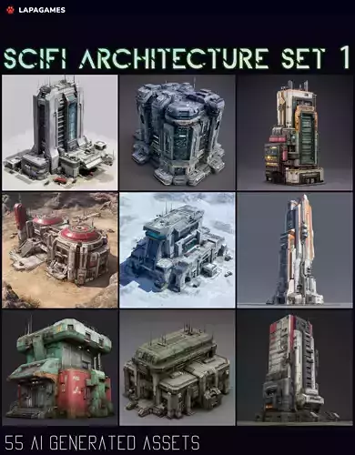 Sci-Fi Architecture Set 1