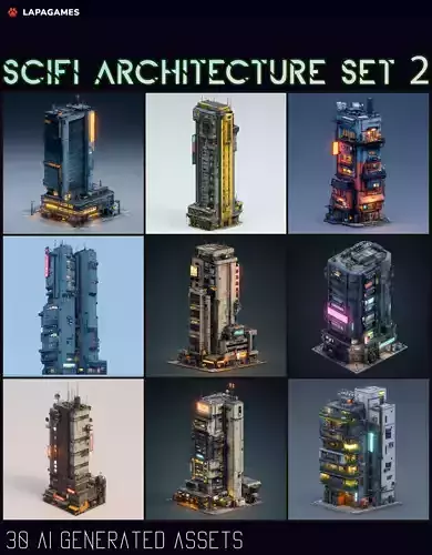 Sci-Fi Architecture Set 2