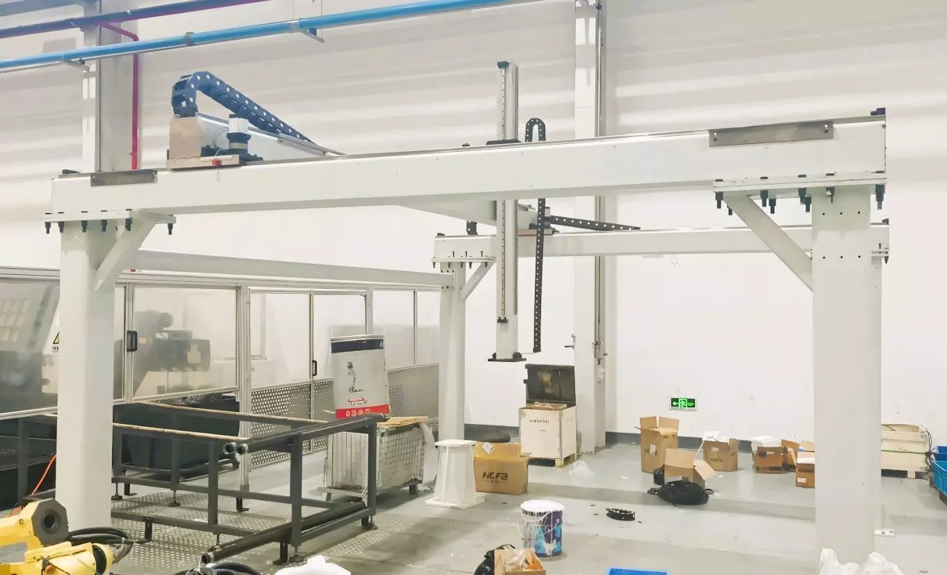 High-Speed Smart Palletizer CNC Gantry for Carton and Bag Stack 3D model_2