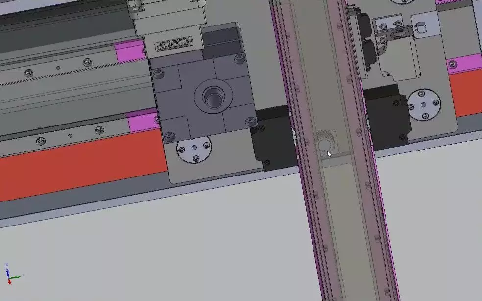 High-Speed Smart Palletizer CNC Gantry for Carton and Bag Stack 3D model_14