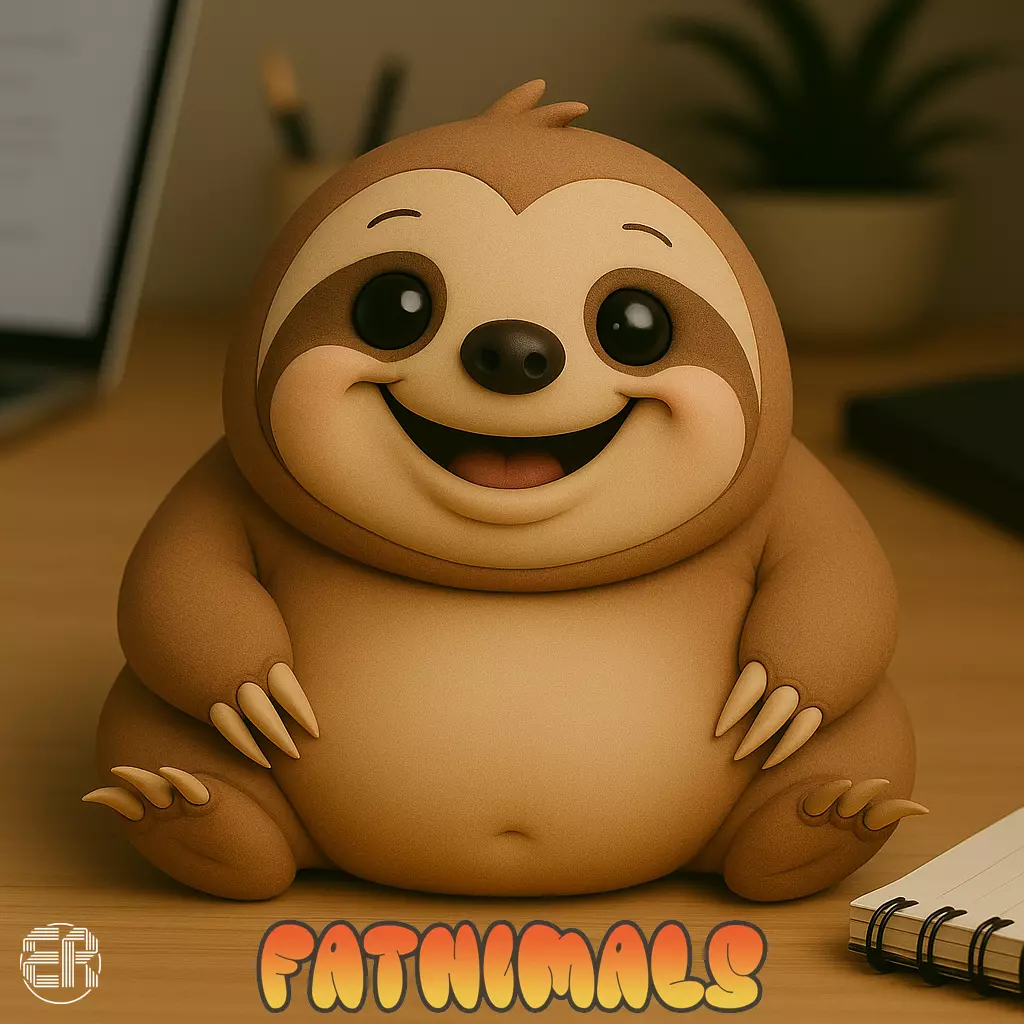 Sloth - Fatnimals Collection 3D print model_0