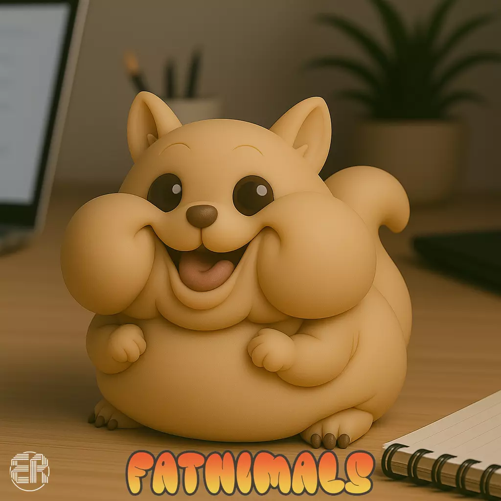 Squirrel - Fatnimals Collection 3D print model_0