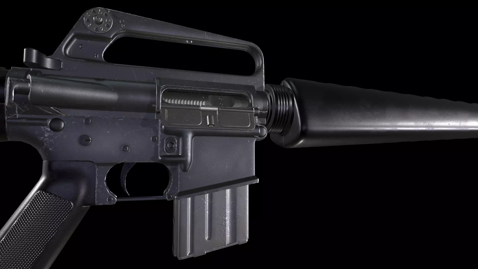 3D model M16A1 Rifle VR / AR / low-poly | CGTrader