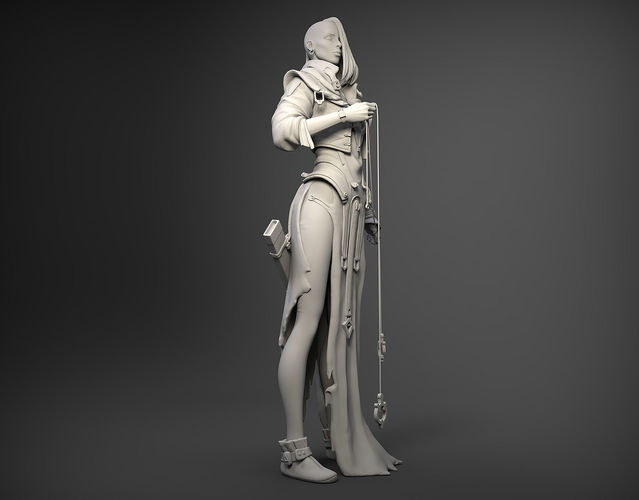 Fantasy Female Character 3D print 3D print model