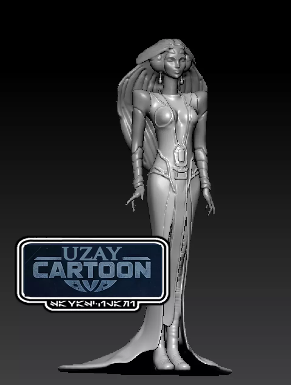 Star wars clone wars articulated Mortis daughter  3D print model_2