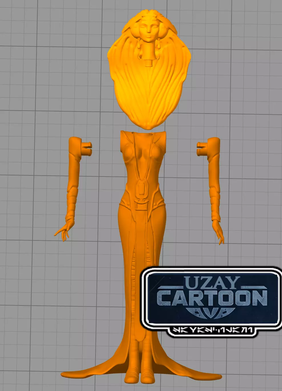 Star wars clone wars articulated Mortis daughter  3D print model_1