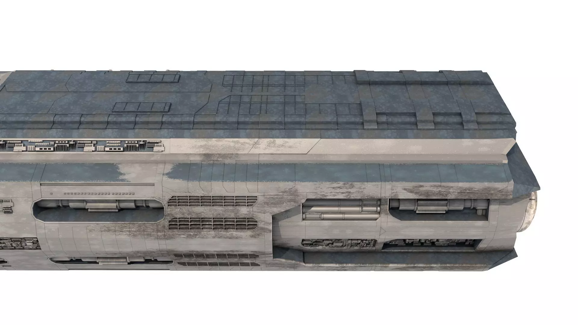 Star Cruiser Highly Detailed SciFi Spaceship with PBR Materials 3D model_16