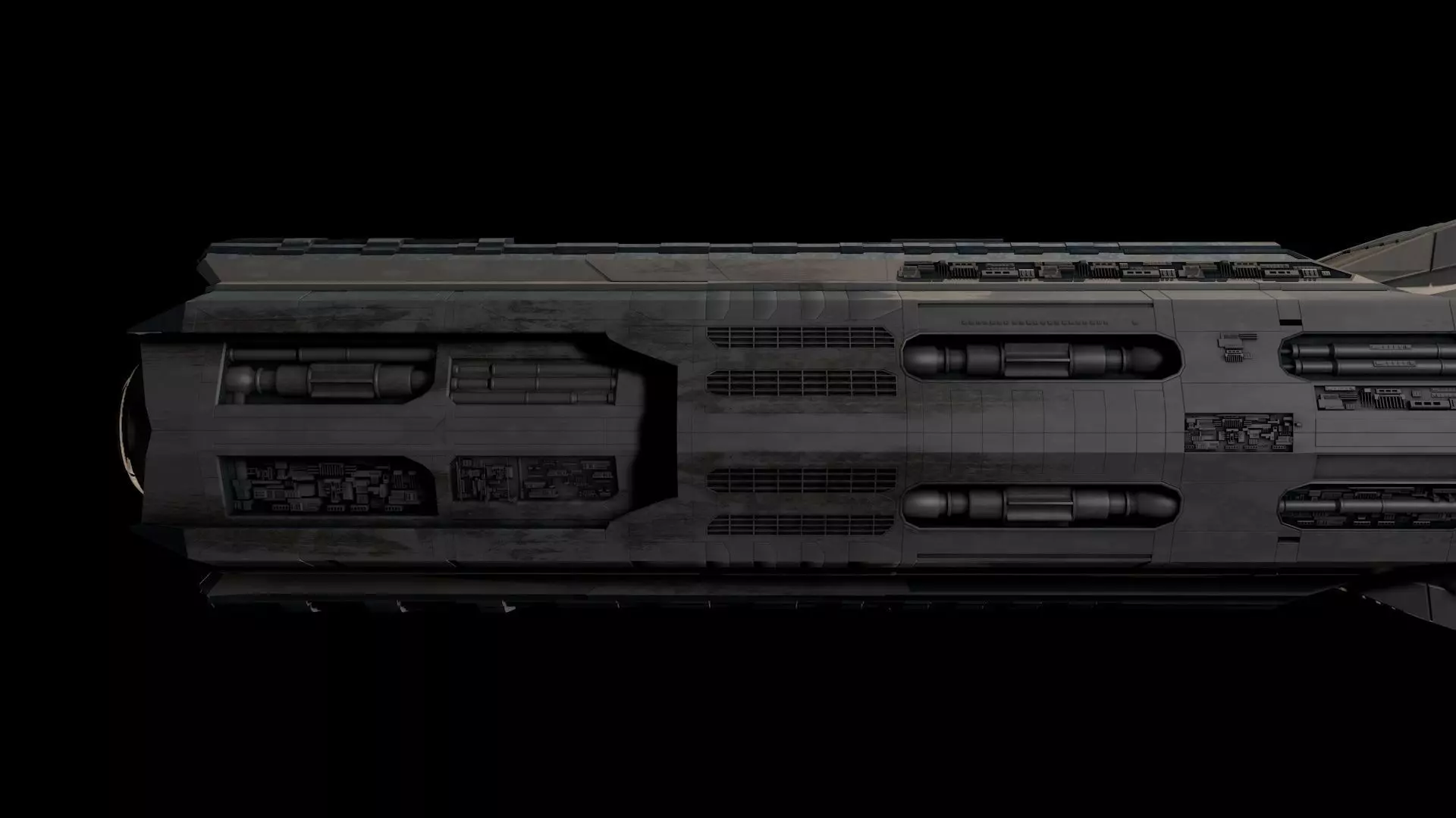 Star Cruiser Highly Detailed SciFi Spaceship with PBR Materials 3D model_24