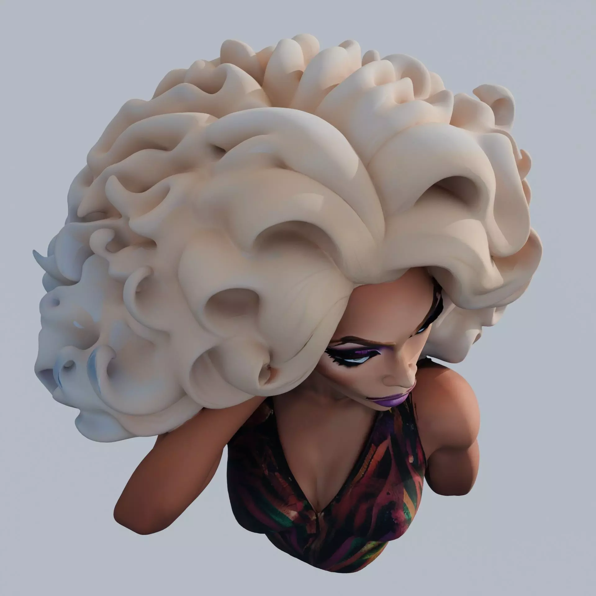 RuPaul 3D print model_8