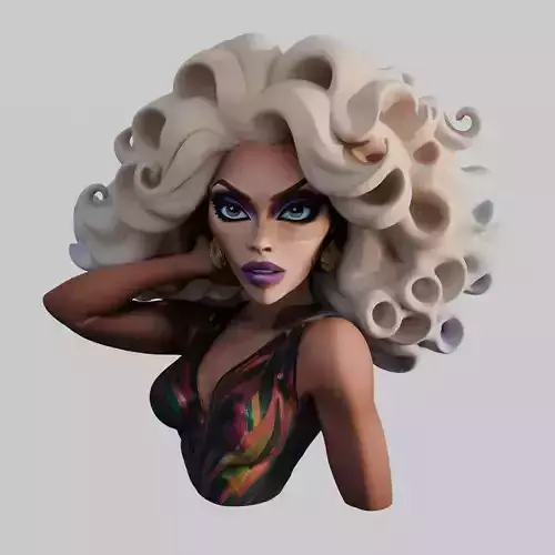 RuPaul 3D print model