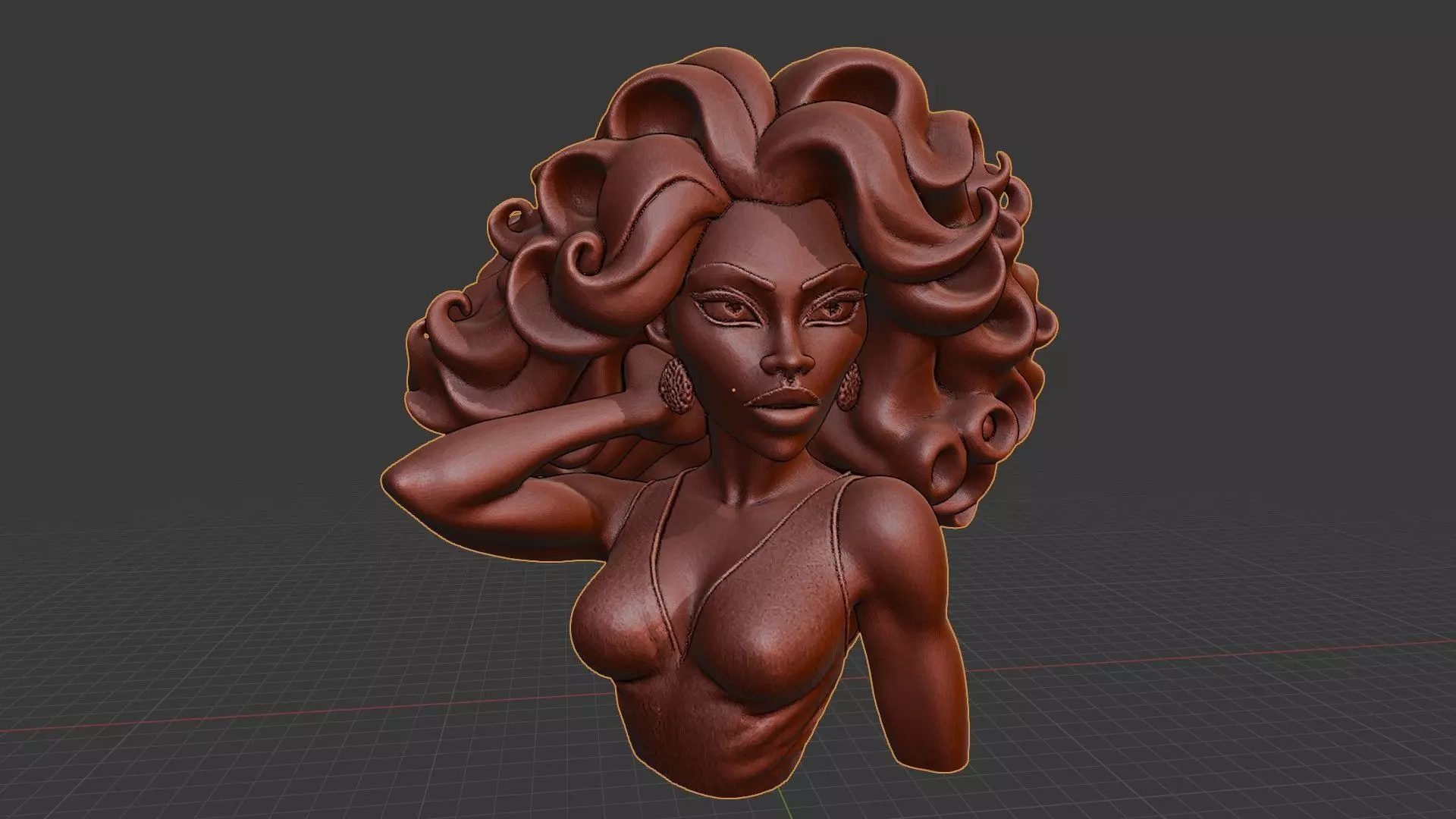 RuPaul 3D print model_10