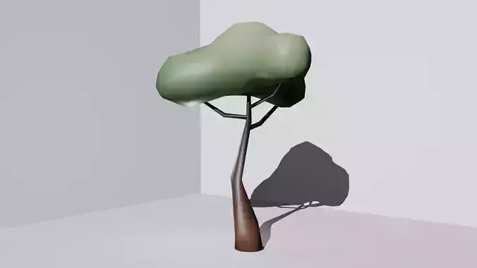 Low Poly Twisted Tree