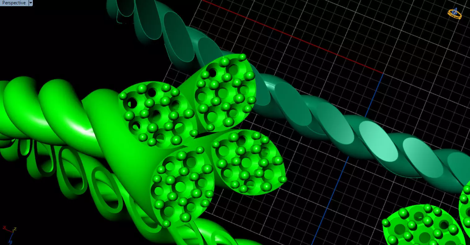 luxe twisted jewelry bangle 3D print model_24