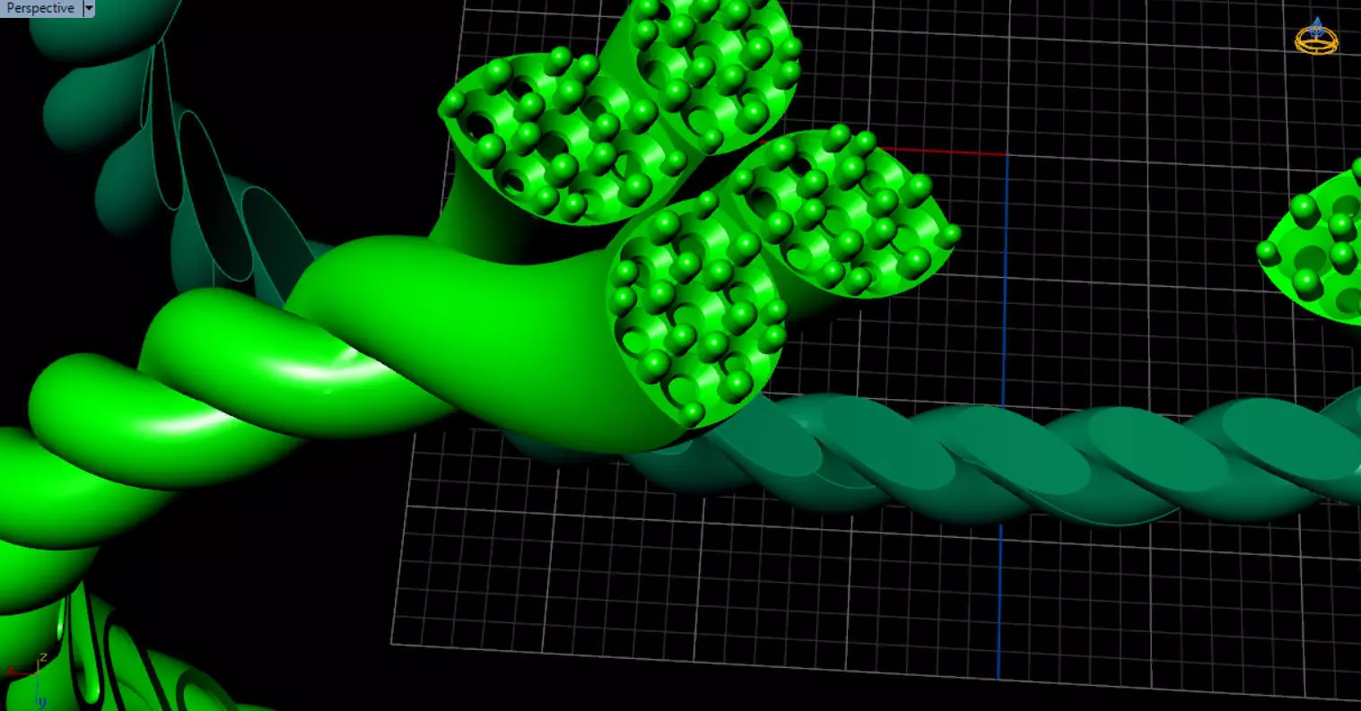 luxe twisted jewelry bangle 3D print model_23