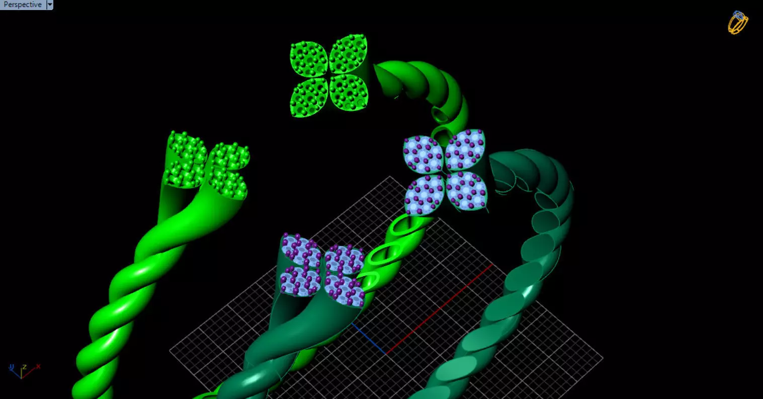 luxe twisted jewelry bangle 3D print model_40