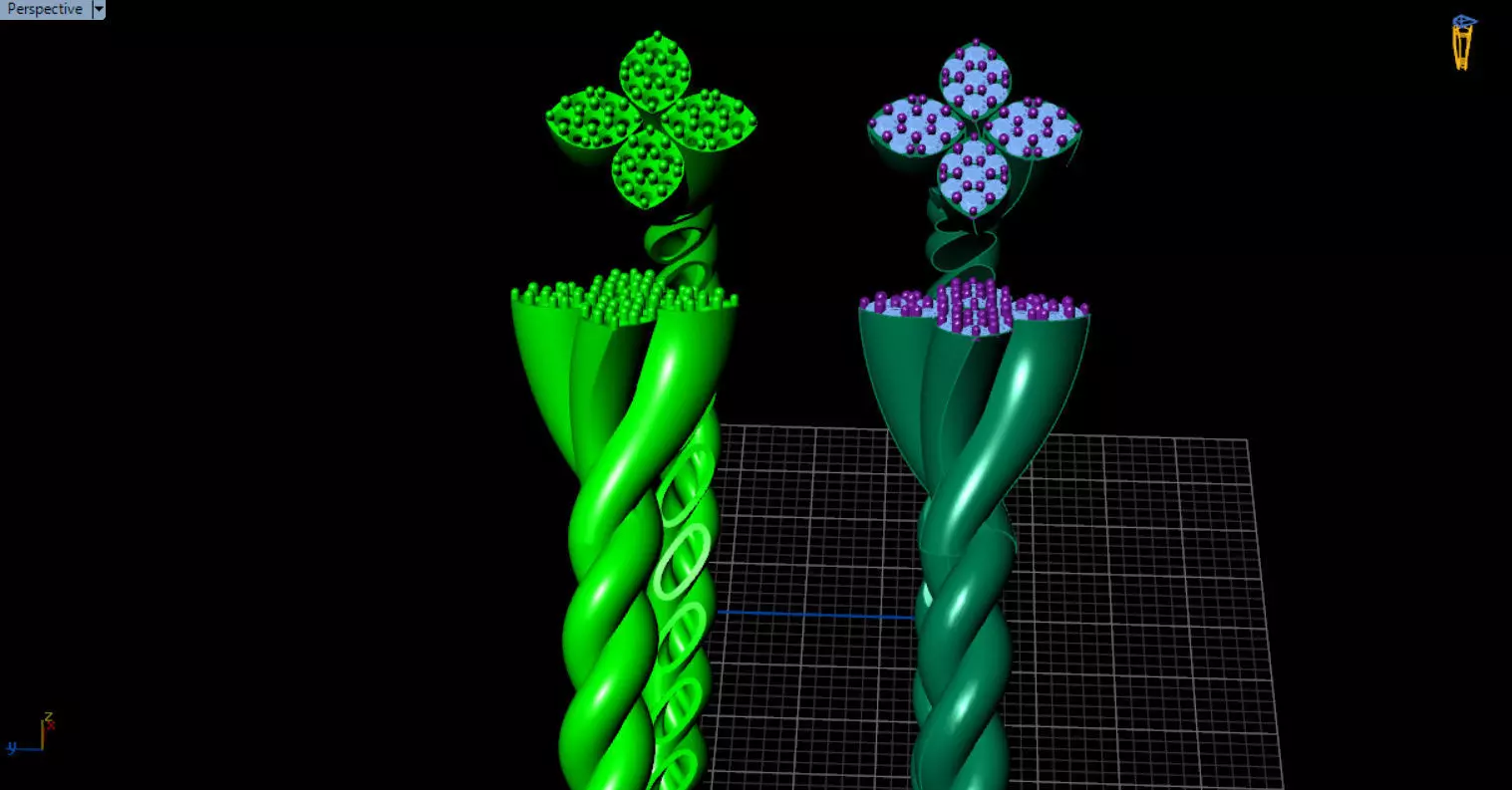 luxe twisted jewelry bangle 3D print model_27