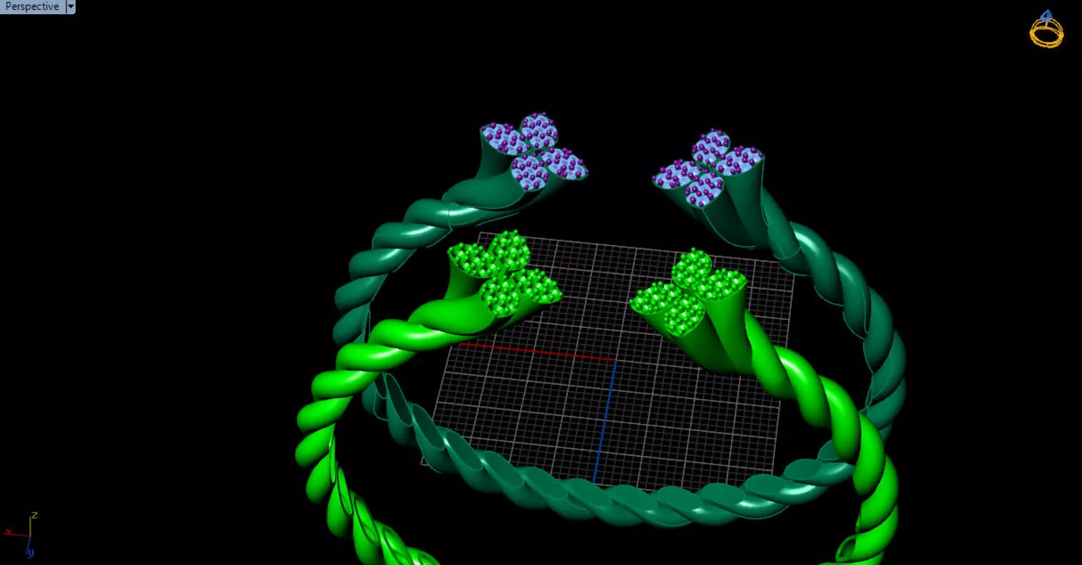 luxe twisted jewelry bangle 3D print model_65