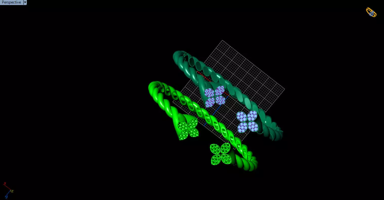 luxe twisted jewelry bangle 3D print model_63