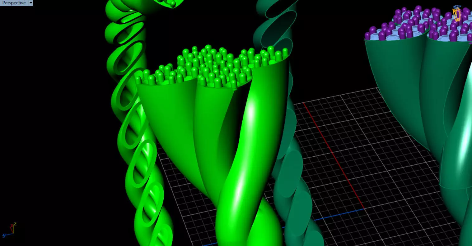 luxe twisted jewelry bangle 3D print model_26