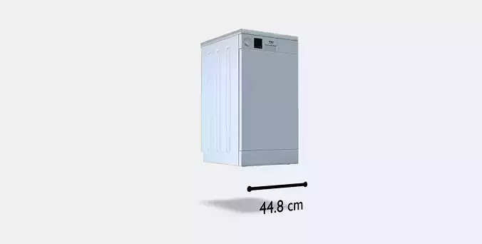 Beko Freestanding dishwasher - Beko Dishwasher - Beko - On 3D model