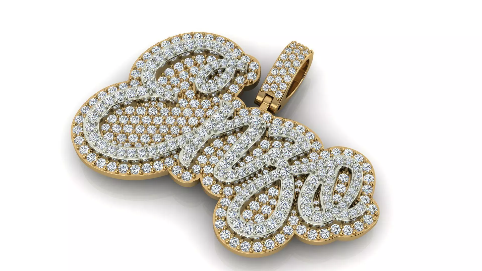  ENZO Nameplate Pendant 3D print model_0