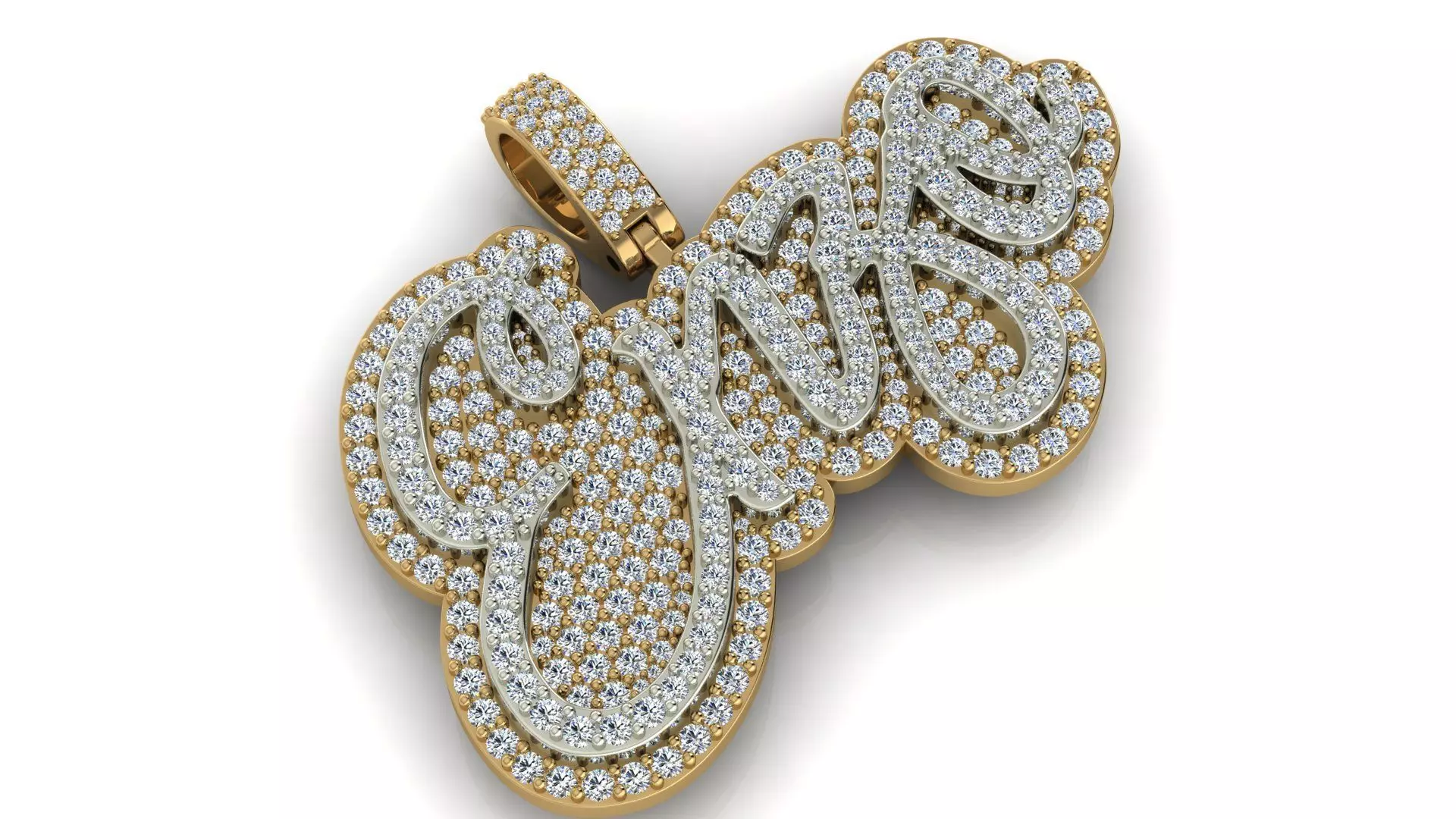  ENZO Nameplate Pendant 3D print model_1