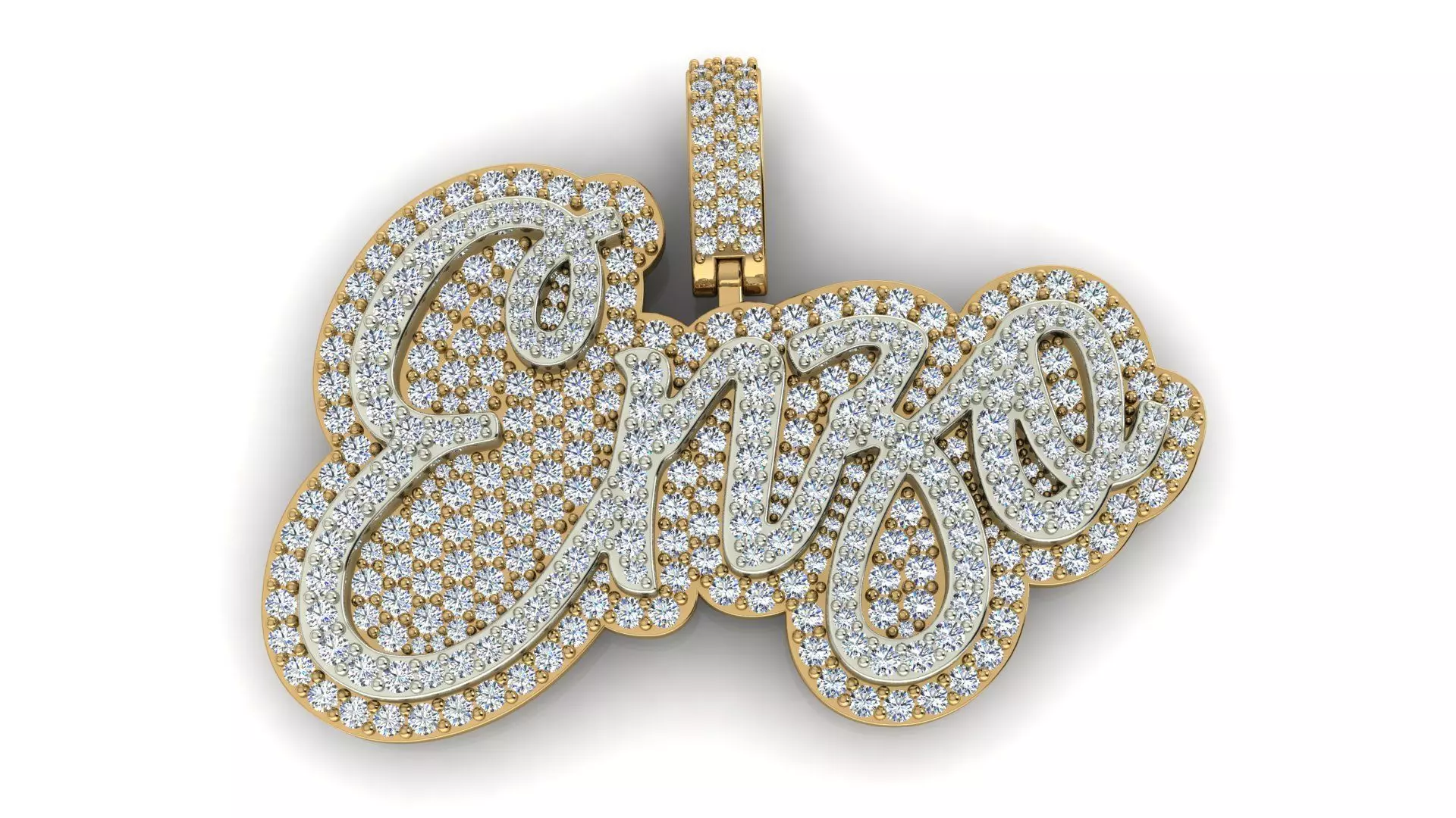  ENZO Nameplate Pendant 3D print model_2