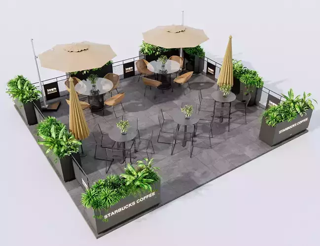 Outdoor Cafe and Restaurant Seating Elements 18