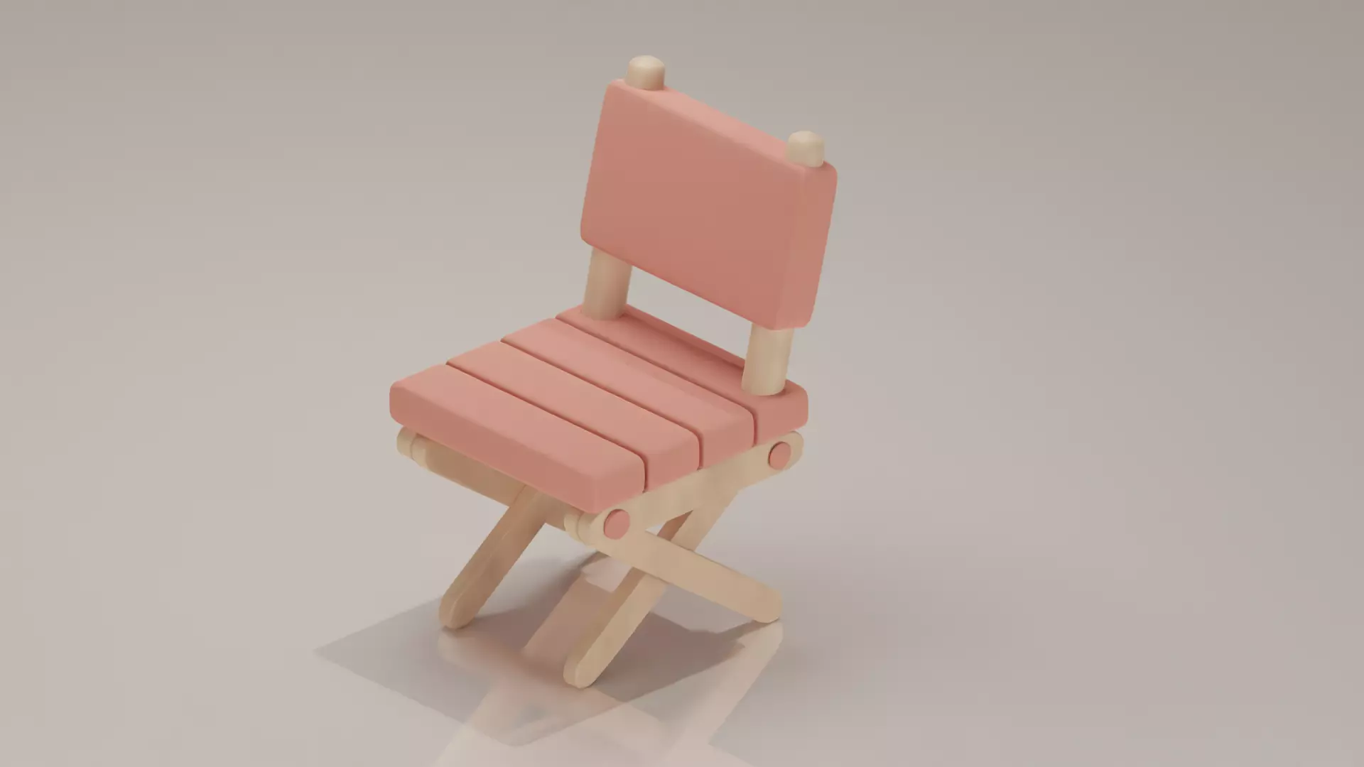 3D cozy chair Free low-poly 3D model