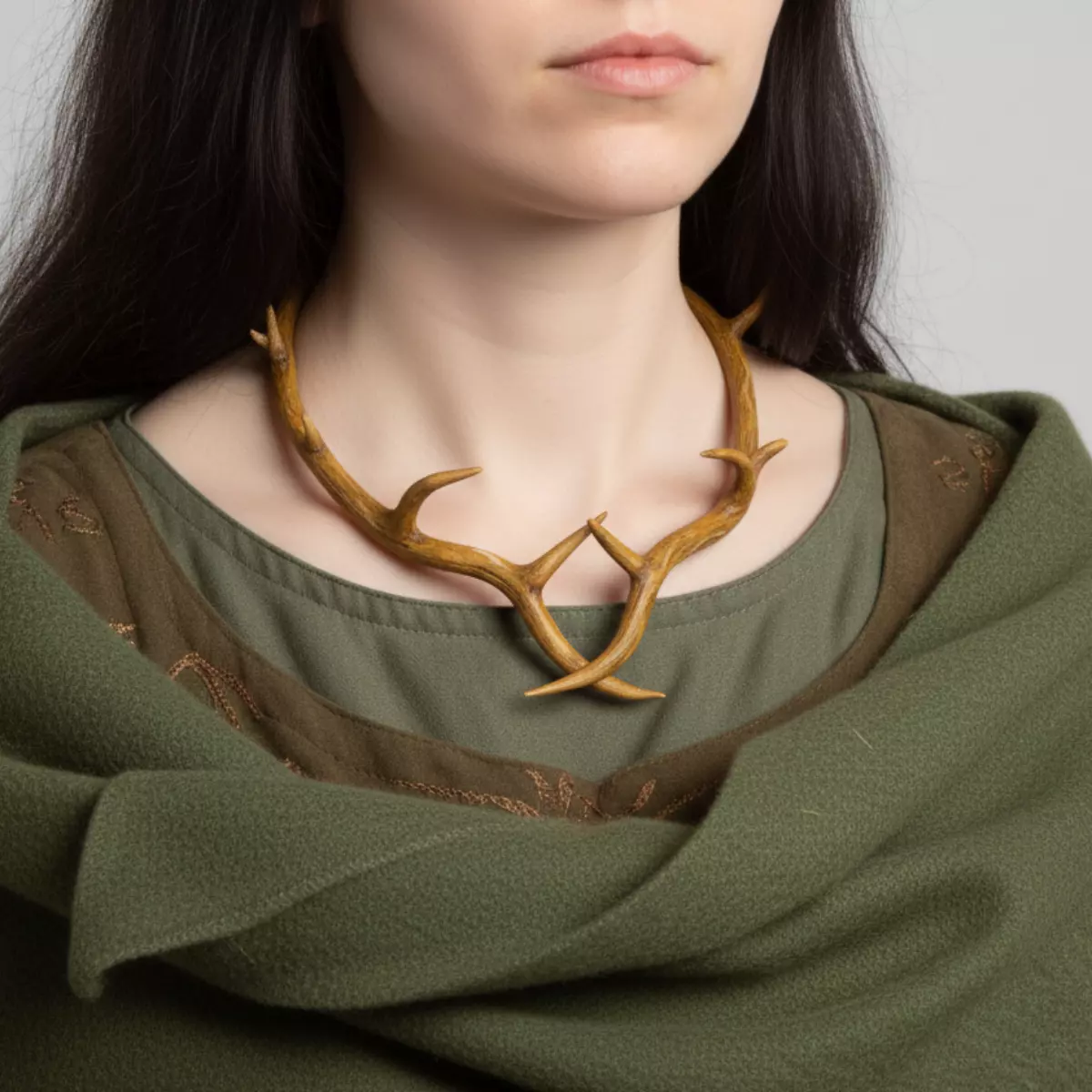 Antler Necklace 3D print model_0