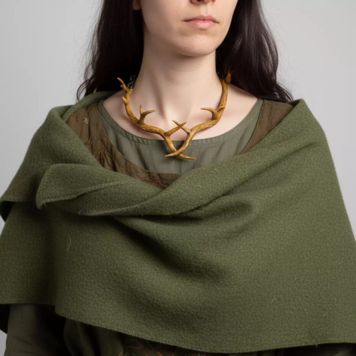 Antler Necklace 3D print model_1