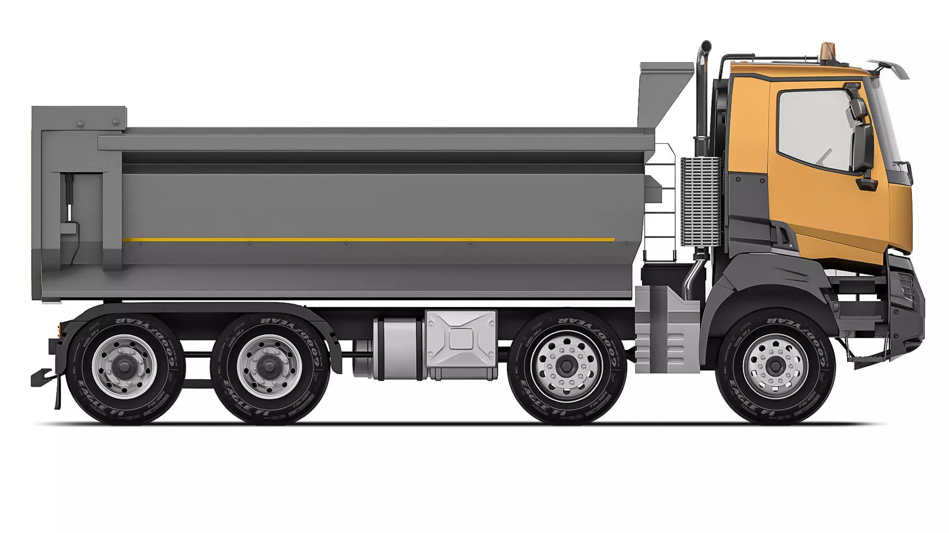 Renault K430 8x4 tipper 2016 3D model_5