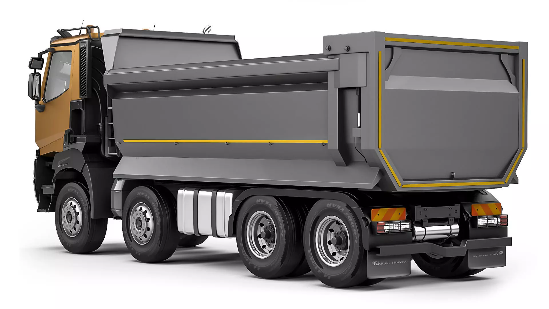 Renault K430 8x4 tipper 2016 3D model_2