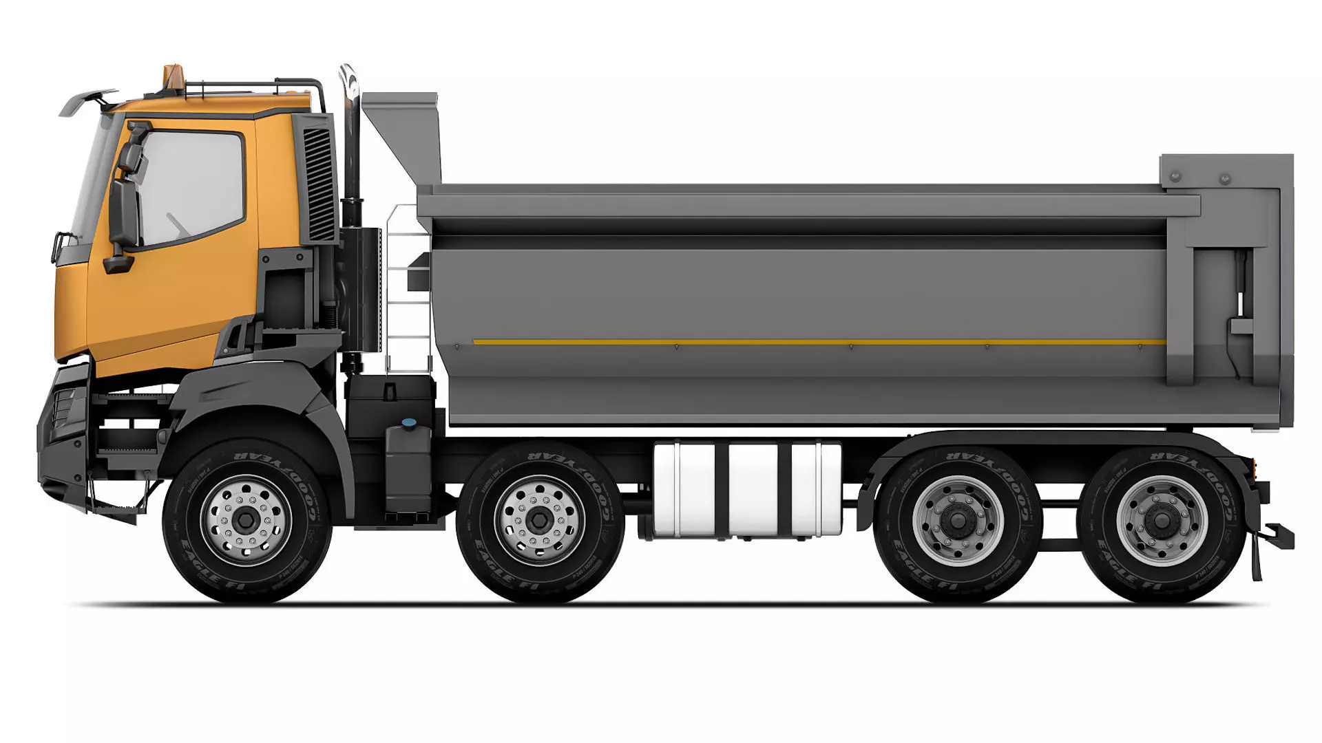 Renault K430 8x4 tipper 2016 3D model_1