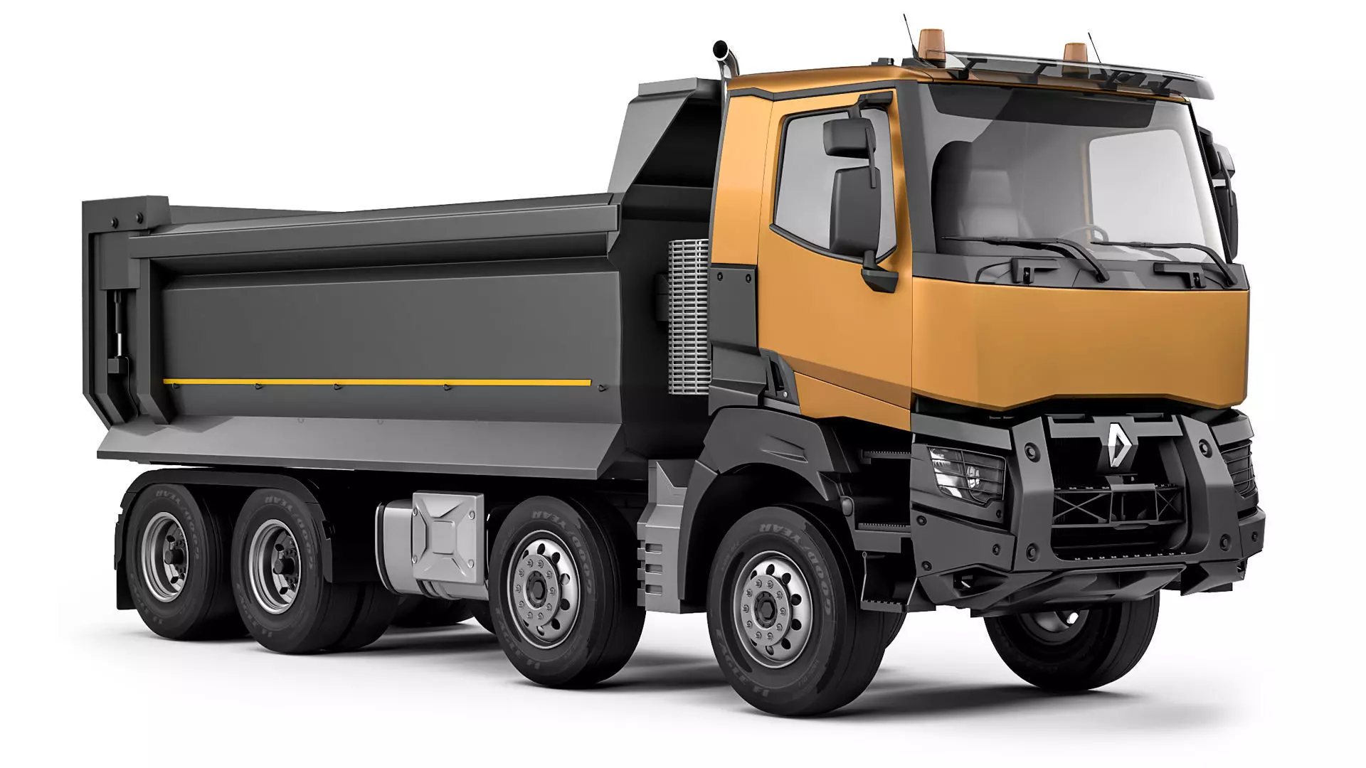 Renault K430 8x4 tipper 2016 3D model_6