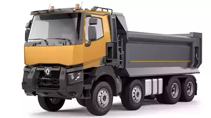 Renault K430 8x4 tipper 2016 3D model