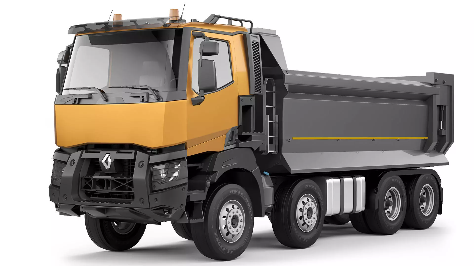 Renault K430 8x4 tipper 2016 3D model_0