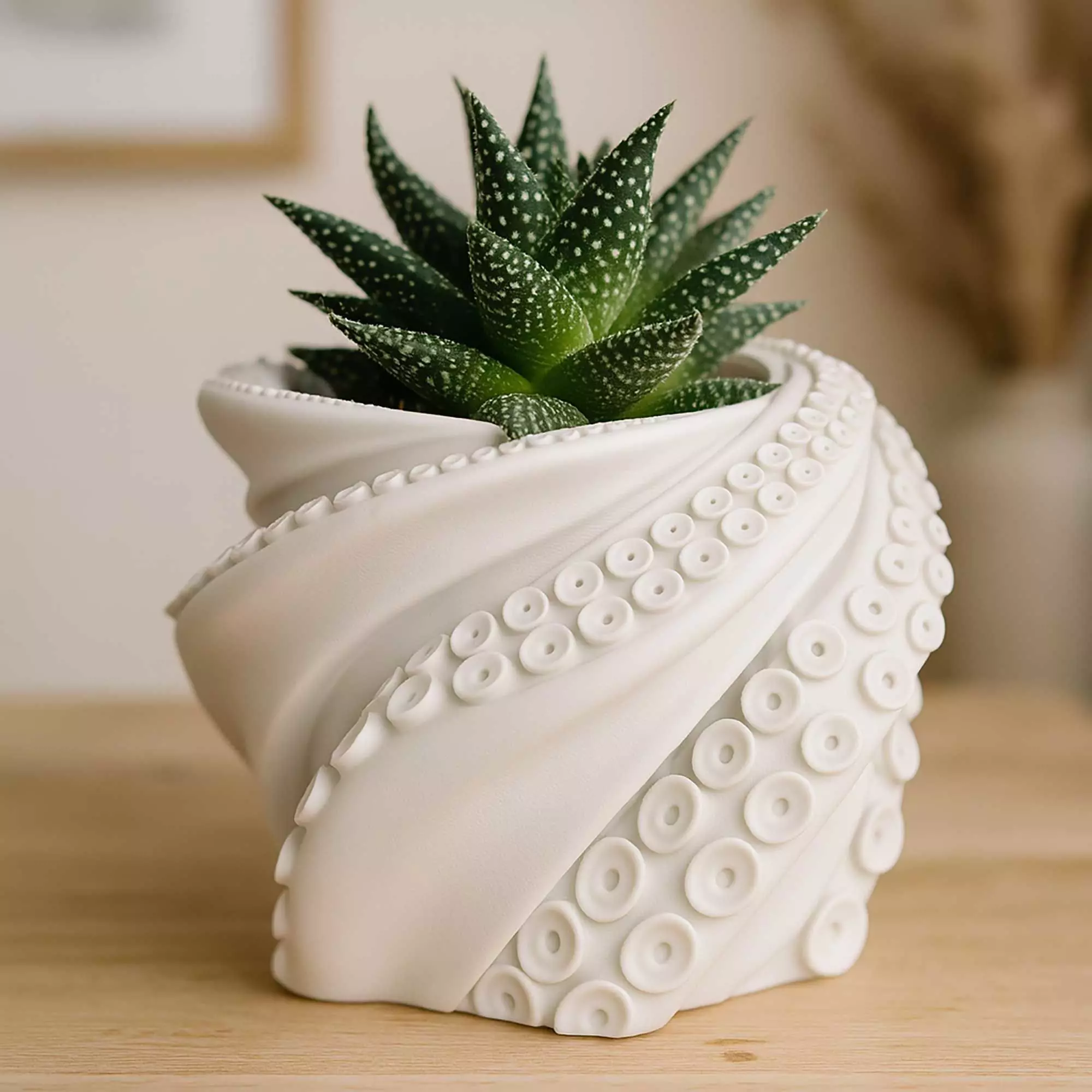Octopus Tentacles Plant Pot With Drainage No Supports 3D print model