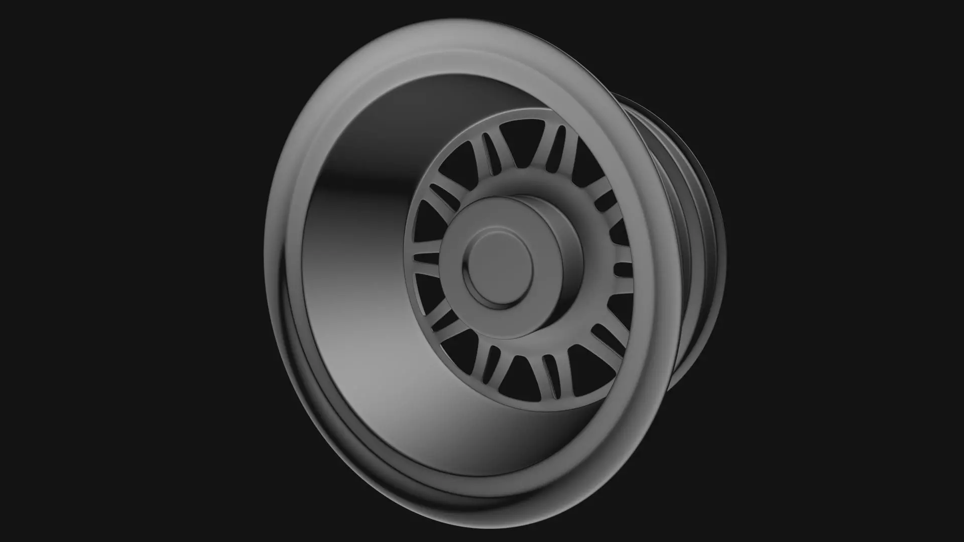 E-4SX Rims 22 Style Custom 3D model_9