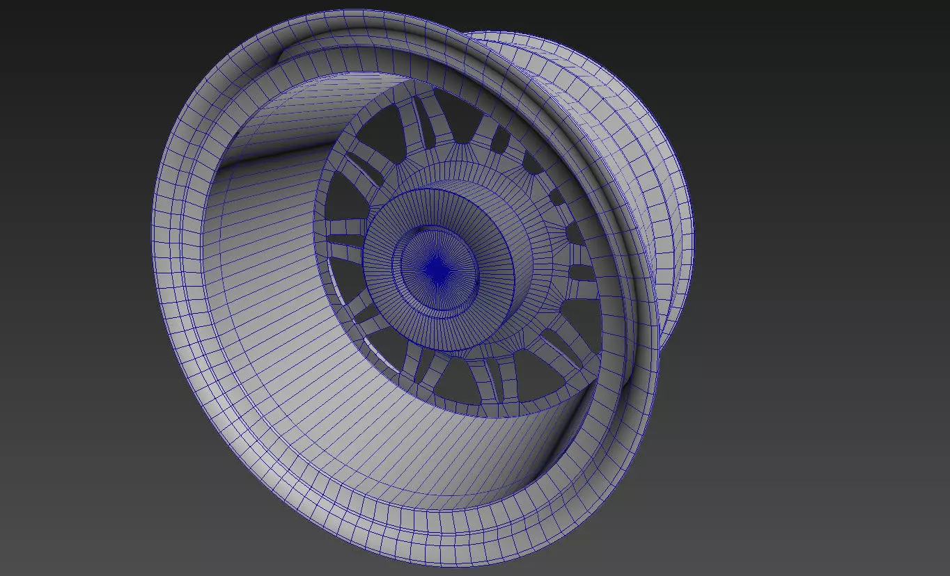 E-4SX Rims 22 Style Custom 3D model_16