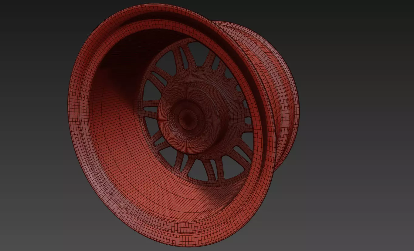 E-4SX Rims 22 Style Custom 3D model_23