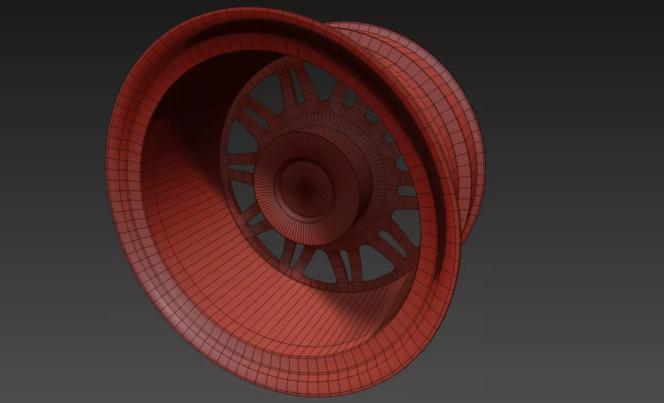 E-4SX Rims 22 Style Custom 3D model_17