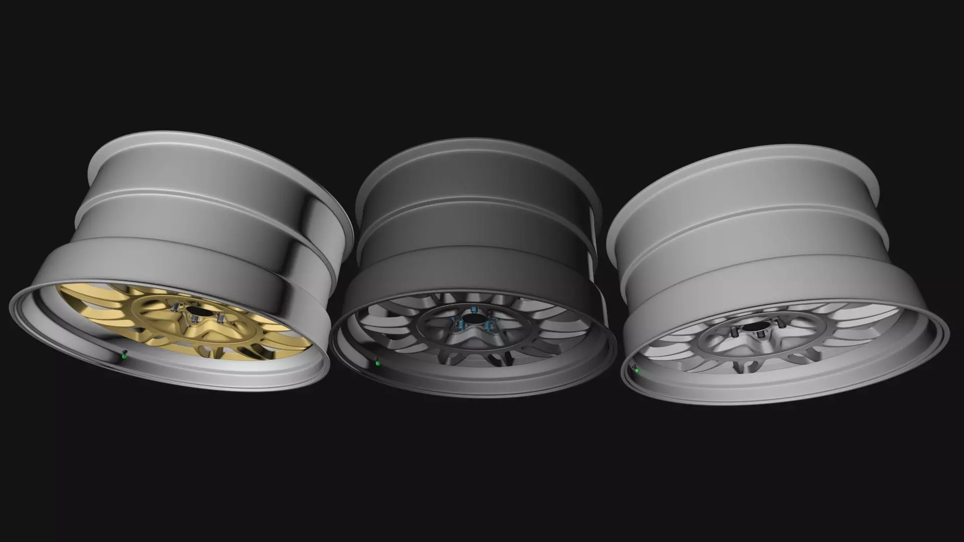 E-4SX Rims 22 Style Custom 3D model_12