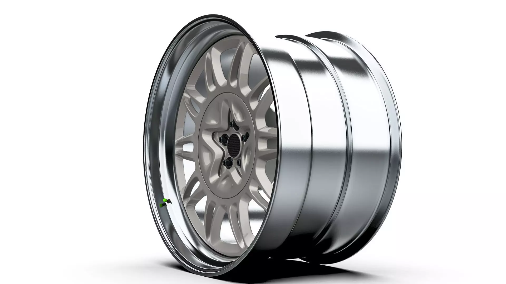 E-4SX Rims 22 Style Custom 3D model_2