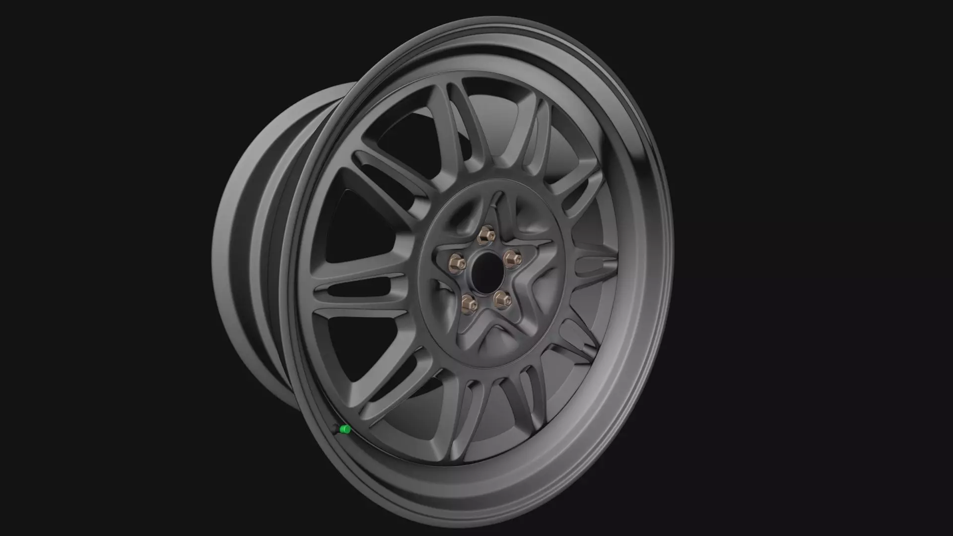 E-4SX Rims 22 Style Custom 3D model_5