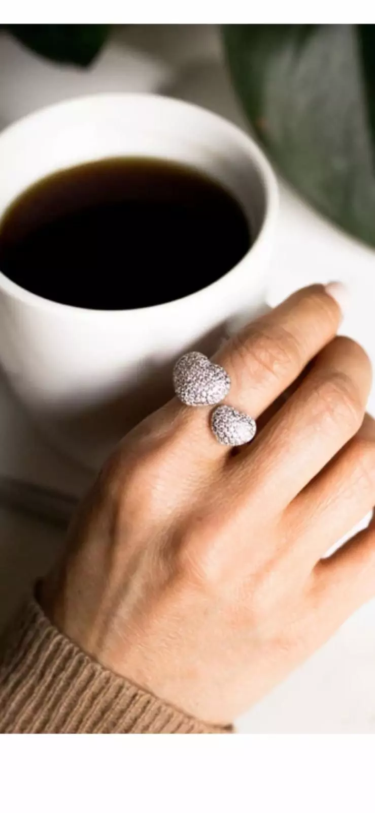 Two-Heart Ring 2 versions 3D print model_3